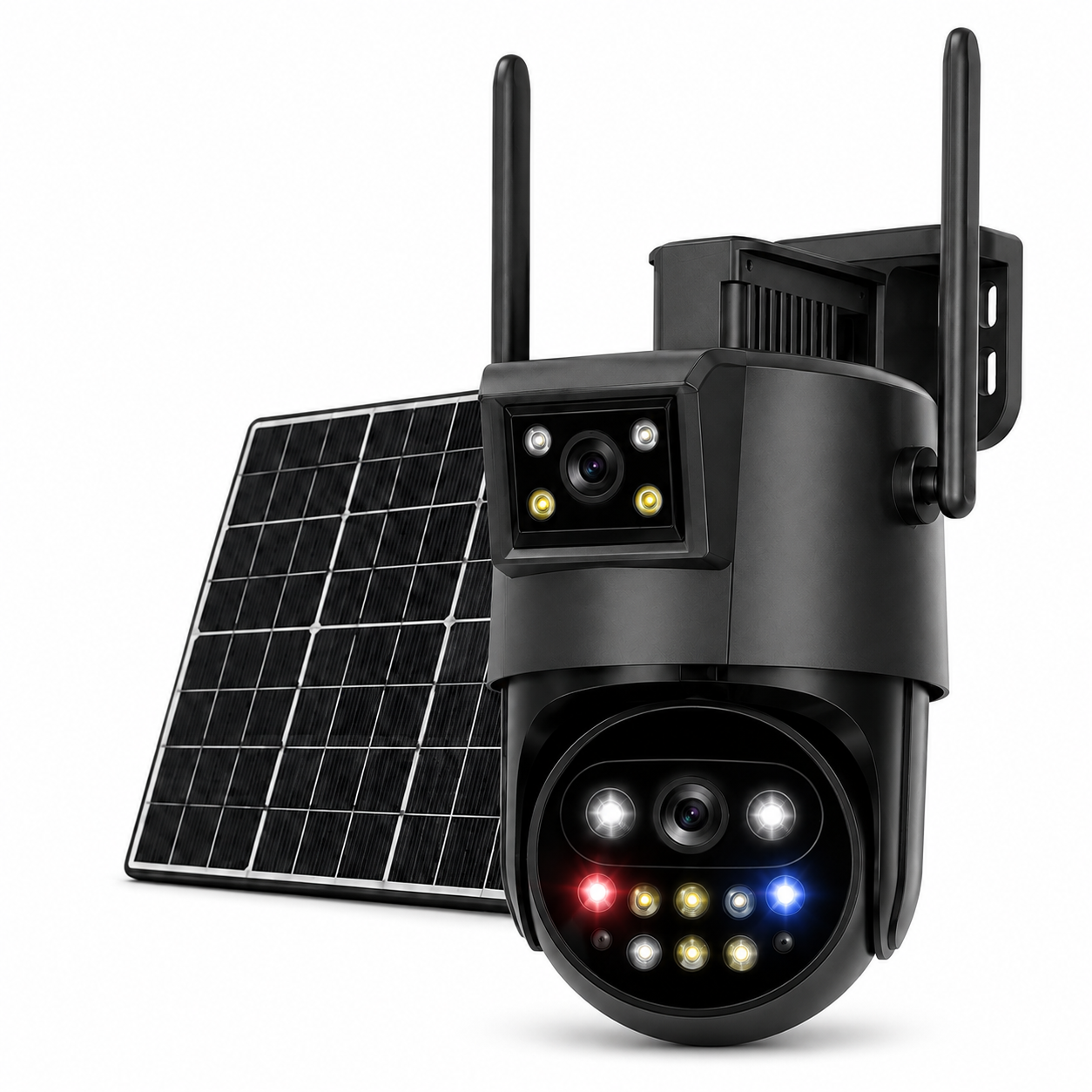 Cámara Solar con Chip de 2 lentes