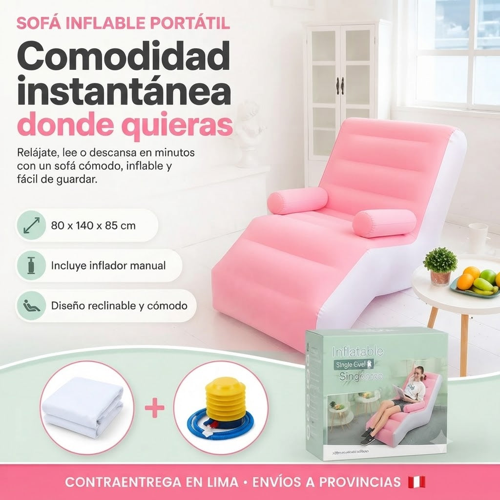 SILLON INFLABLE PORTATIL