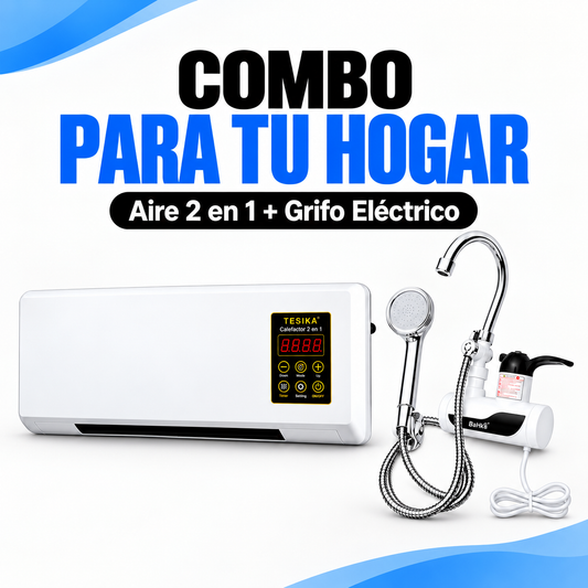 Combo Aire Acondicionado 2 en 1 + Grifo Termico