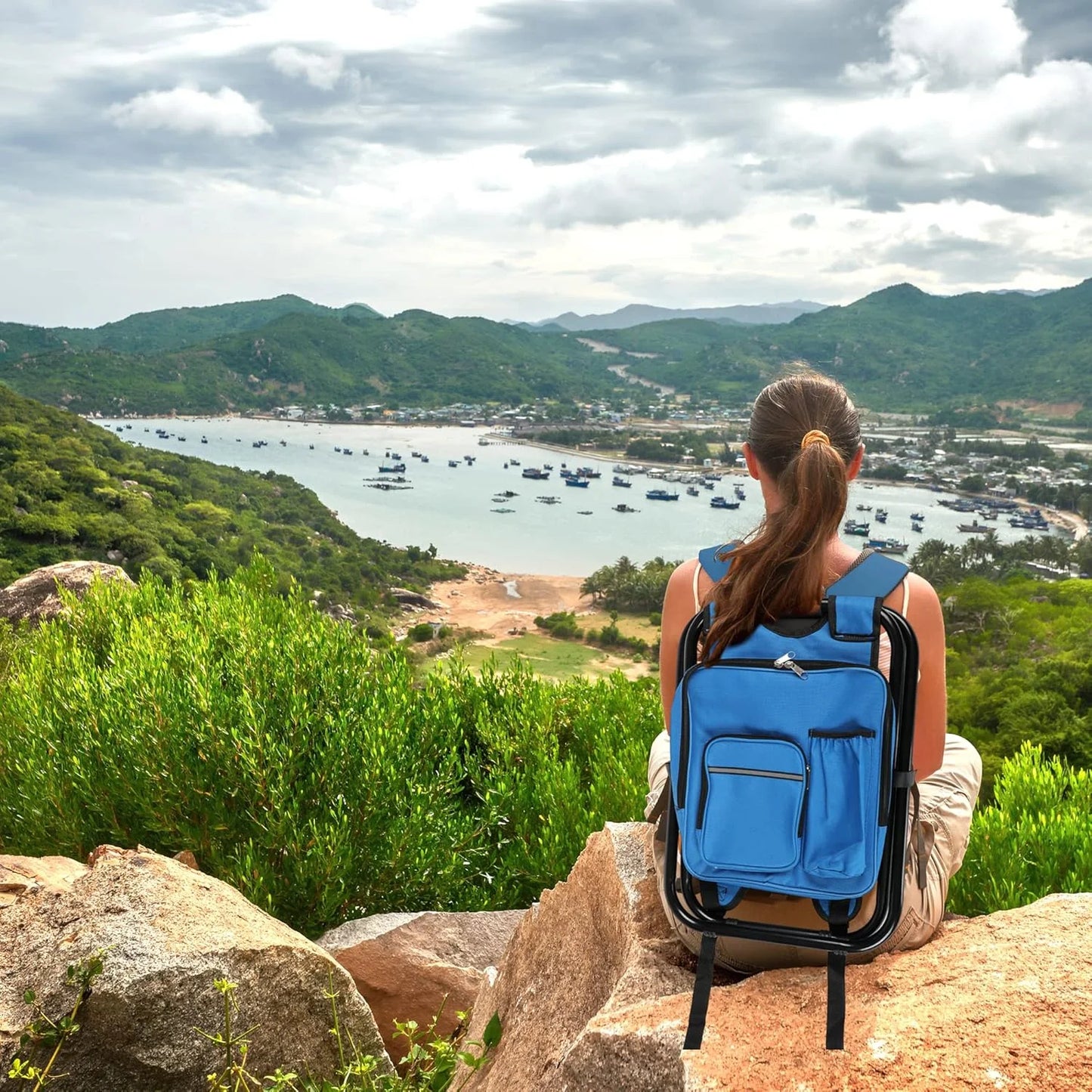 MOCHILA CON ENFRIADOR Y ASIENTO INCORPORADO