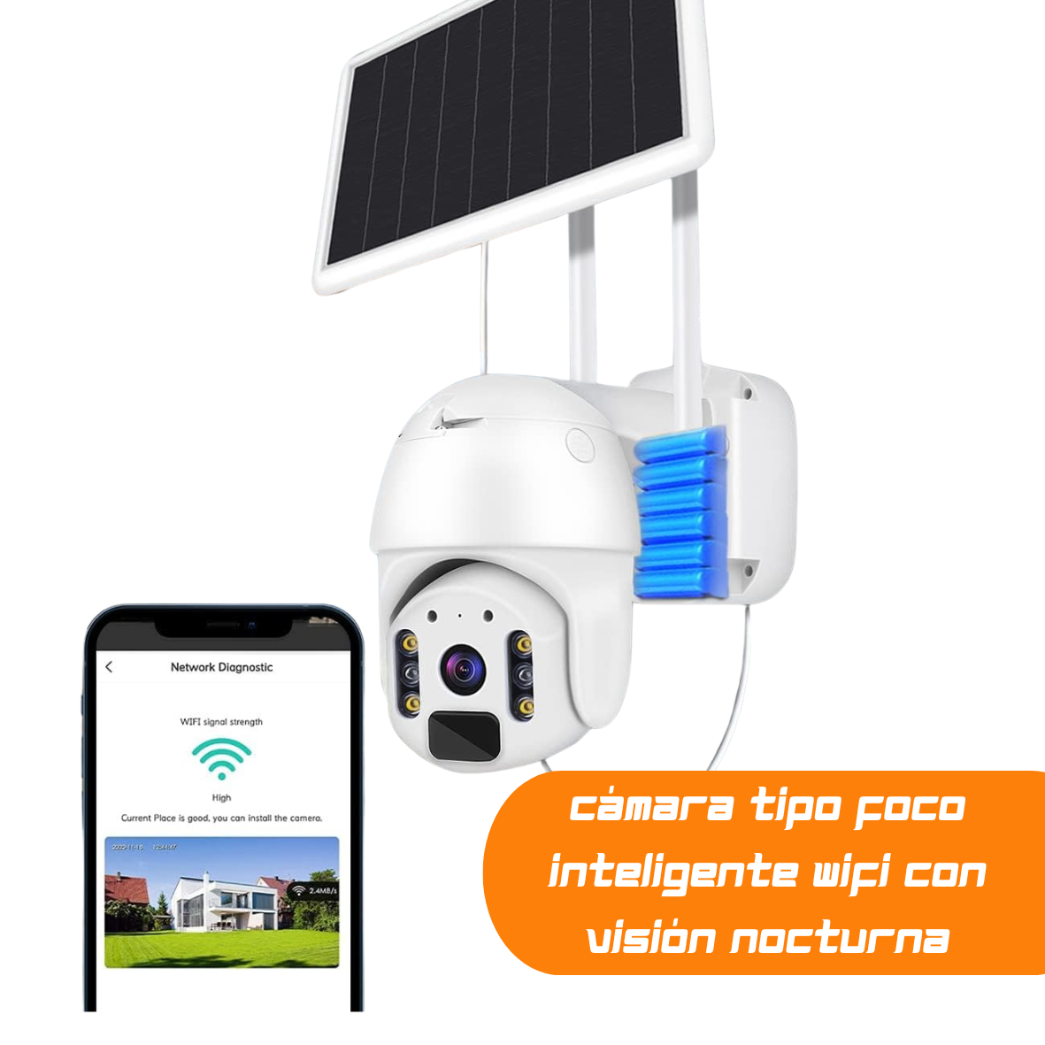 Camara IP Solar 360° Mega Pro