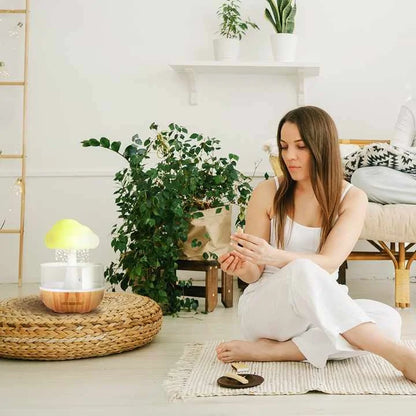 Humidificador y Lámpara relajante con forma de nube