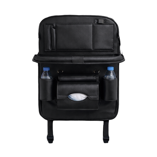 Organizador de auto con mesa plegable
