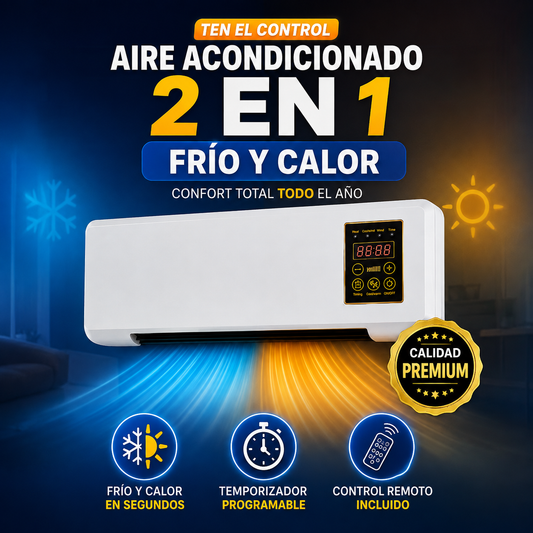 Calefactor de Pared + Aire Acondicionado 2 en 1