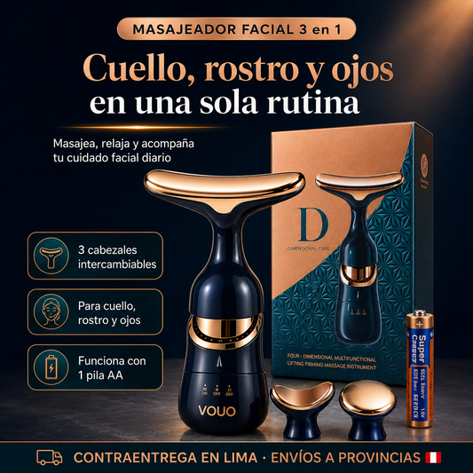MASAJEADOR FACIAL 3 EN 1