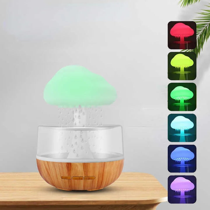 Humidificador y Lámpara relajante con forma de nube