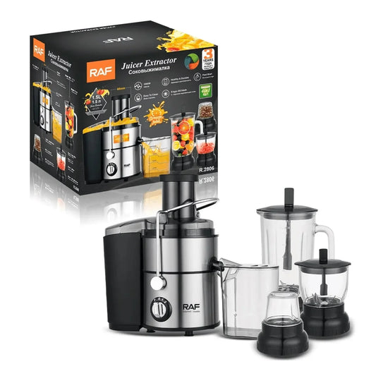 Extractor Profesional 4 en 1 (Extractor, licuadora, molino y procesador)