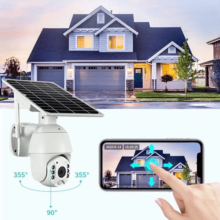 Camara IP Solar 360° Mega Pro