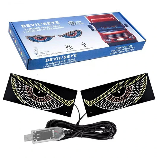 Luces LED en forma de ojos para auto y camión