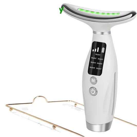 Masajeador Reafirmante Facial y Cuello LED HY69